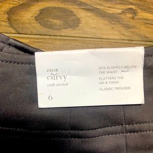 Ann Taylor Loft NWT Julie Curvy Gray Pants Size 6